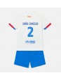 Otroški Nogometna dresi replika Barcelona Joao Cancelo #2 Gostujoči 2023-24 Kratek rokav (+ hlače)